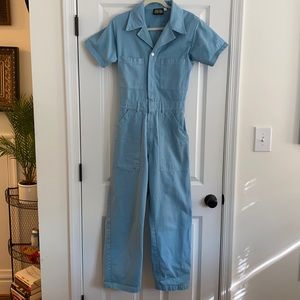 Big Bud Press Short Sleeve Jumpsuit in Baby Blue - Size Small